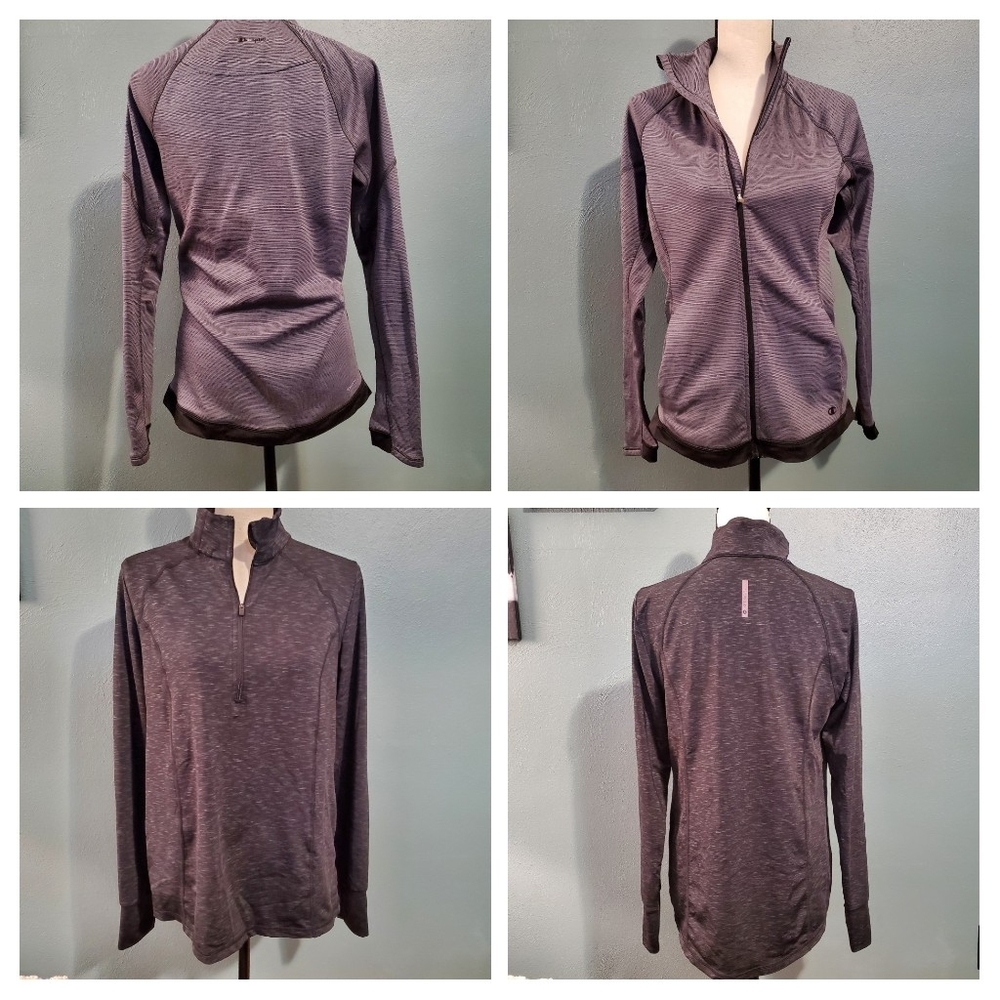 Set of 2 Activewear Pullover Zipups